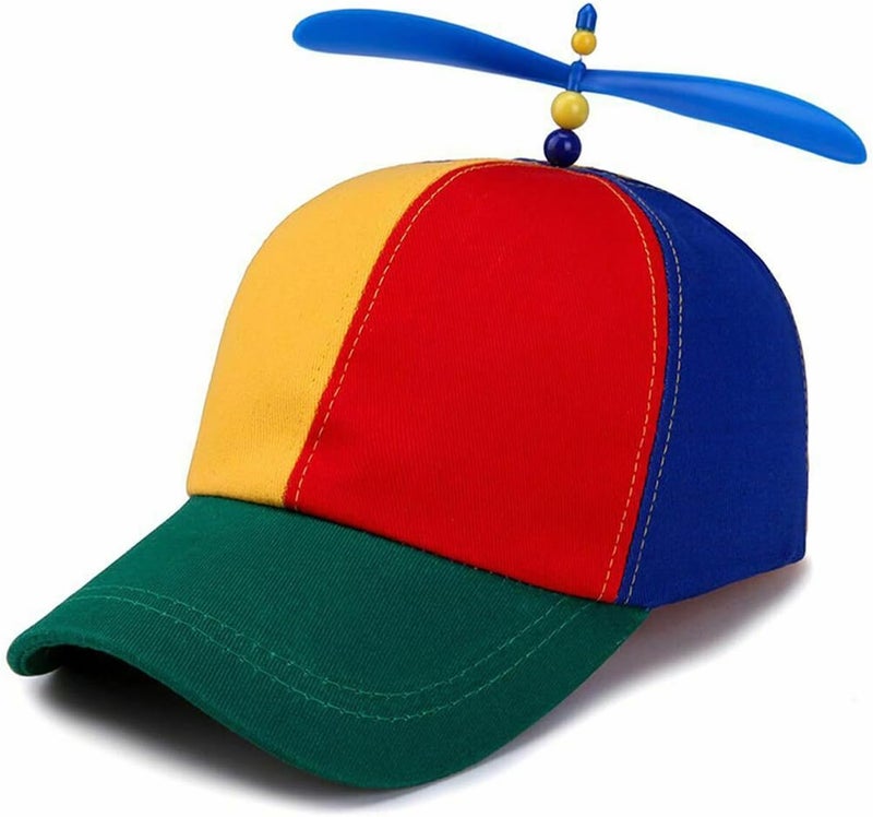 KitWinner Unisex Baseball Cap, Colorful Adjustable Cute Baseball Helicopter Propeller Hat Snapback Hat for School Girl Boy - Image 1